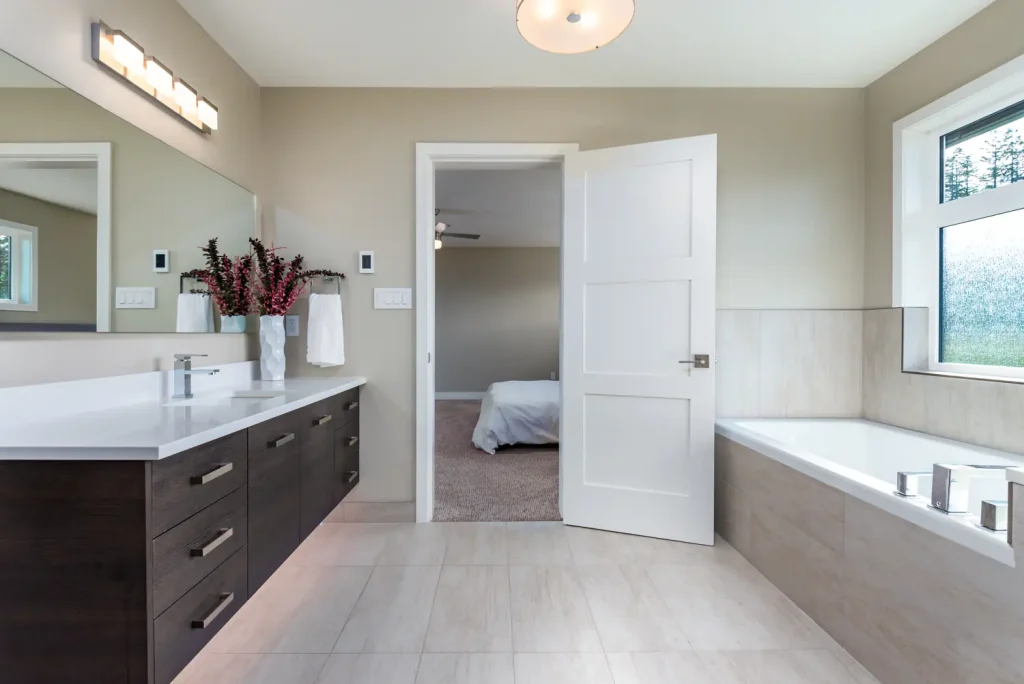 High-end finished bathroom