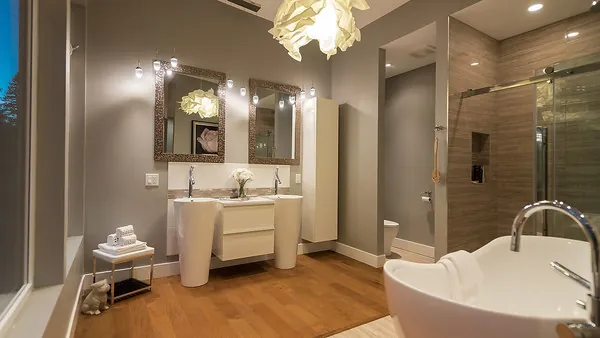 Luxury bathroom renovation by CMS Design Build